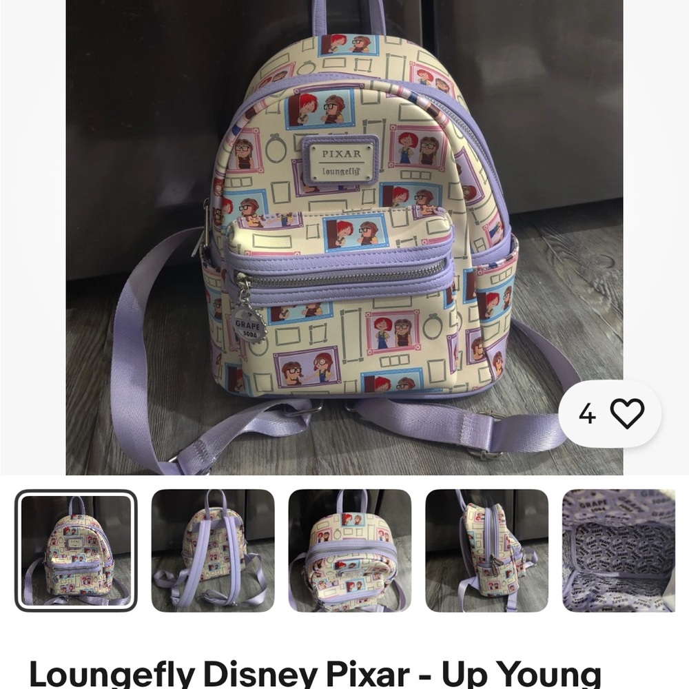 Loungefly Disney Pixar-young Carl and ellie